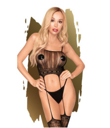 Bodystocking Noir Sex dealer - PH0034BLK